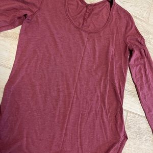 Lululemon burgundy long sleeve